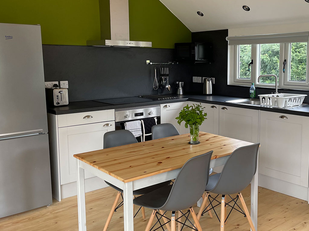 Modern kitchen of the In the Hills holiday cottage